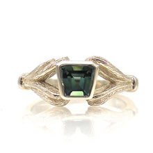 Load image into Gallery viewer, organic vine and leaf inspired engagement ring custom made and handcrafted