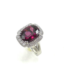 Load image into Gallery viewer, handcrafted Raspberry Garnet Ring