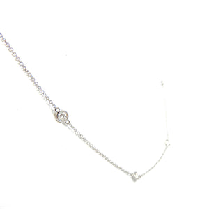 Diamond Bezel Necklace