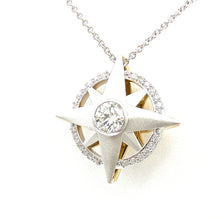 Load image into Gallery viewer, Custom Sunflower and Compass Reversible Pendant for sale 
