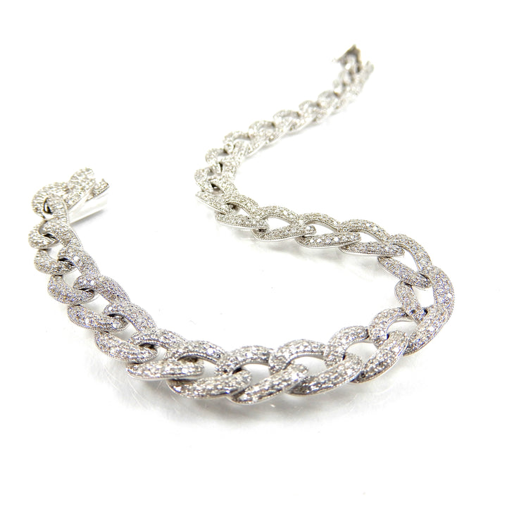 Diamond Curb Chain Bracelet
