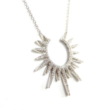 Load image into Gallery viewer, Diamond Sunburst Necklace