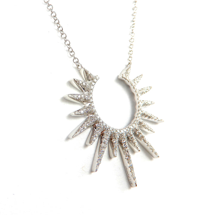 Diamond Sunburst Necklace