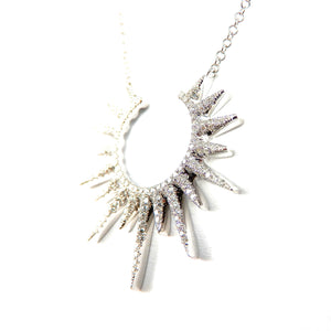 Diamond Sunburst Necklace