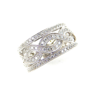 Diamond Twist Wide Band