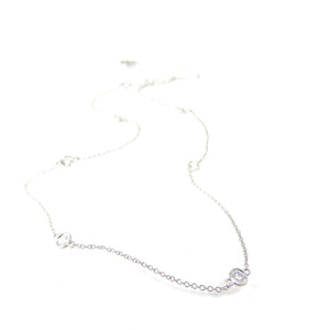 Diamond Bezel Necklace