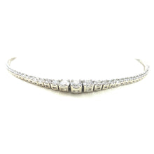 Load image into Gallery viewer, Four Prong Diamond Opera Necklace