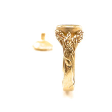 Load image into Gallery viewer, hand carved engagement ring