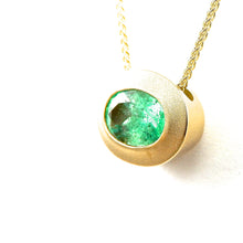 Load image into Gallery viewer, Infinity Green Beryl Slide Pendant