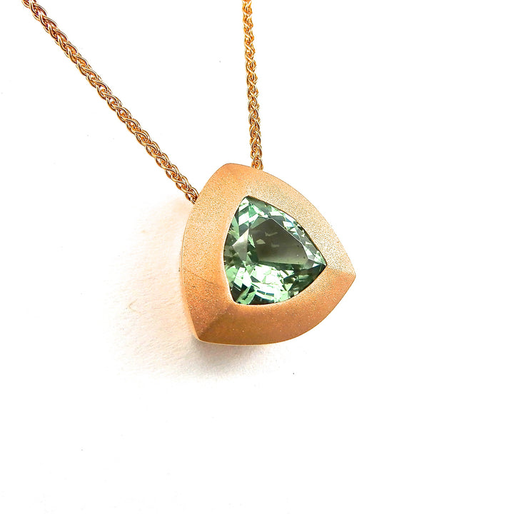 Infinity Mint Green Tourmaline Pendant