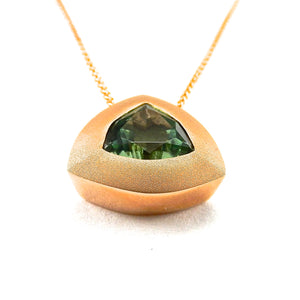 Infinity Mint Green Tourmaline Pendant