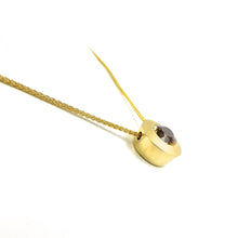 Load image into Gallery viewer, Infinity Tourmaline Slide Pendant yellow gold bezel setting