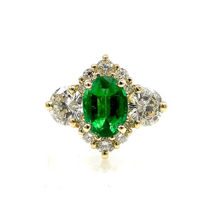 Emerald Engagement Ring