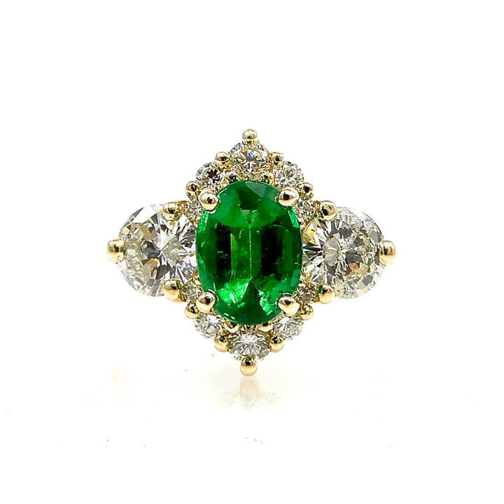 Emerald Engagement Ring