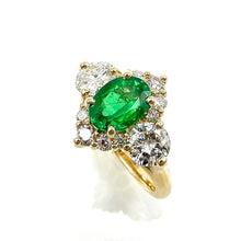 Load image into Gallery viewer, Emerald Engagement Ring