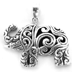 Bali Sterling Silver Elephant Pendant
