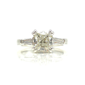 custom three stone engagement ring