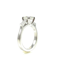 Load image into Gallery viewer, custom handcrafted three stone engagement ring