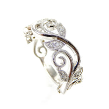 Load image into Gallery viewer, Diamond Open Leaf Ring