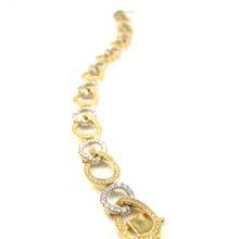 Load image into Gallery viewer, 14k white and yellow-gold diamond bracelet