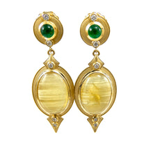 Load image into Gallery viewer, Cleopatra Brazilian Beryl Earrings