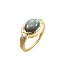 Load image into Gallery viewer, Cleopatra Labradorite Ring