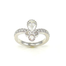 Load image into Gallery viewer, Crowned Pear Shape Engagement Ring