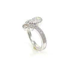 Load image into Gallery viewer, Crowned Pear Shape Engagement Ring