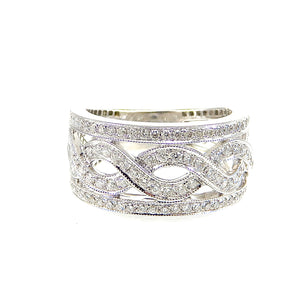 Diamond Twist Wide Band