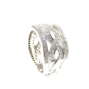 Diamond Twist Wide Band