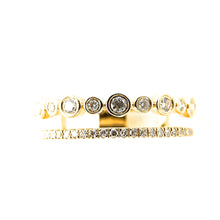 Load image into Gallery viewer, Diamond Double Ring
